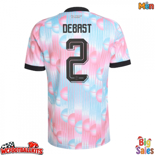 Belgium Zeno Debast #2 Replica Away Stadium Shirt World Cup 2026 Short Sleeve